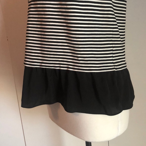6 for $20 J. Crew Factory Striped Peplum Tank - Picture 4 of 7